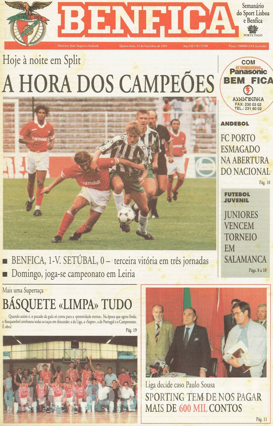 jornal o benfica 2709 1994-09-14